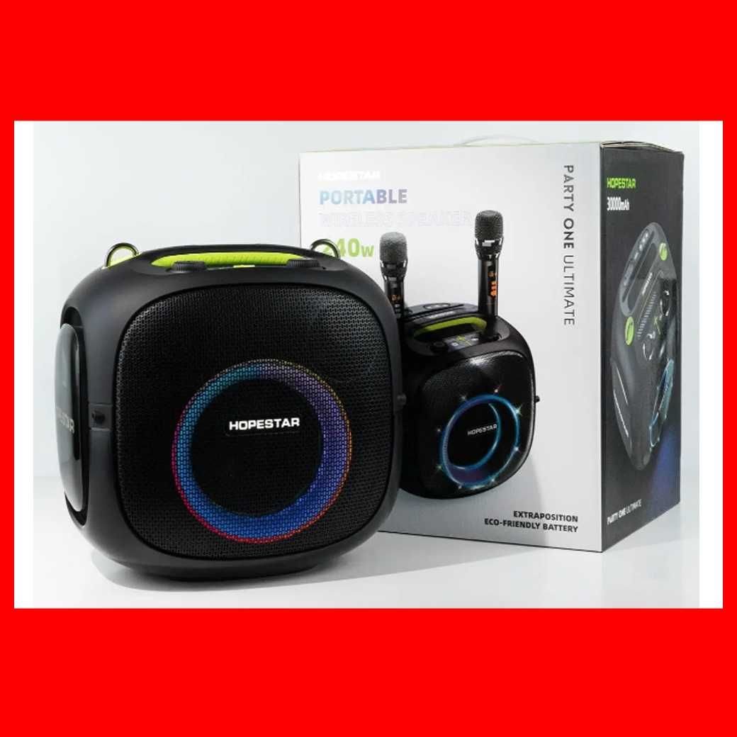 Bluetooth колонка HOPESTAR One Ultimate 240W с двумя микрофонами