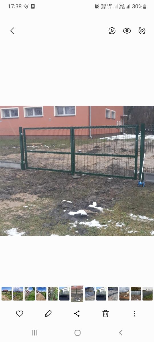 Brama wjazdowa panelowa 4 m 5 m 150 170 cm pod automat