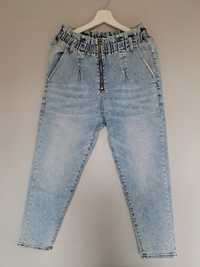 Spodnie jeans wysoki stan Denim