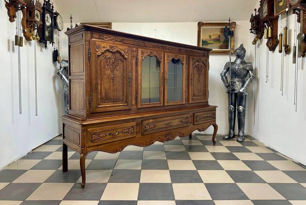 Вітрина сервант Франція дерево витрина дуб 3665