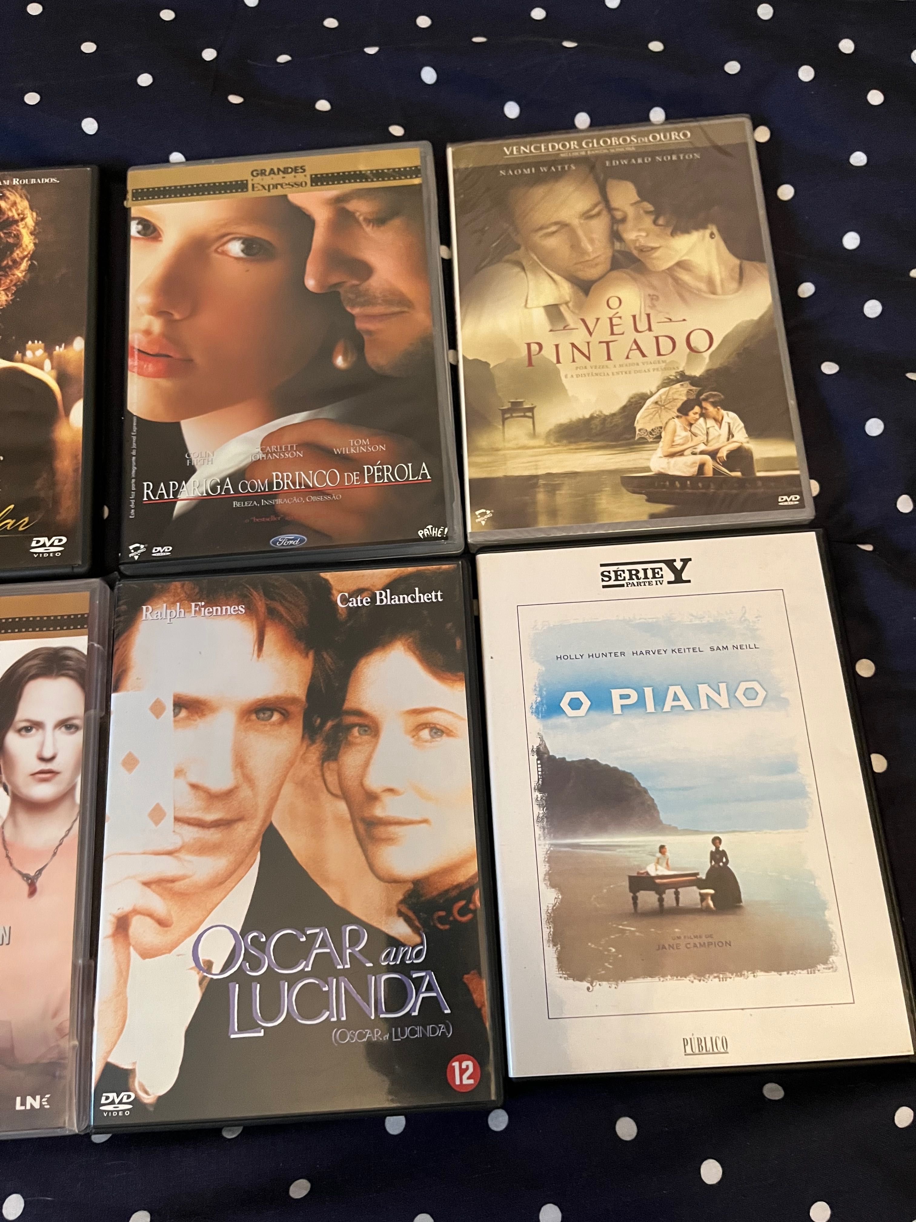 Lote 7xDVDs Piano, Horas, Quills, véu Pintado, Brinco de Pérola,