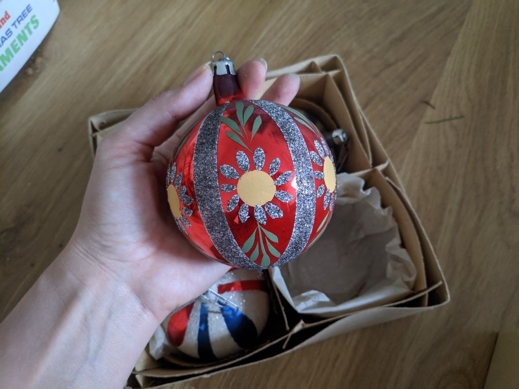 Bombki choinkowe PRL/ vintage