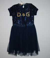 Tiulowa sukienka  cekinami Dolce& Gabbana 140/152