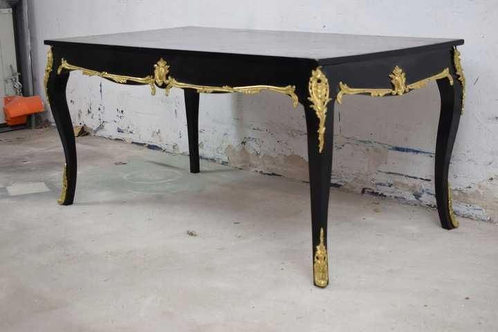 Piękny Stół Biurko Boulle - Okucia z Brązu - Unikat - Gabinet Biuro