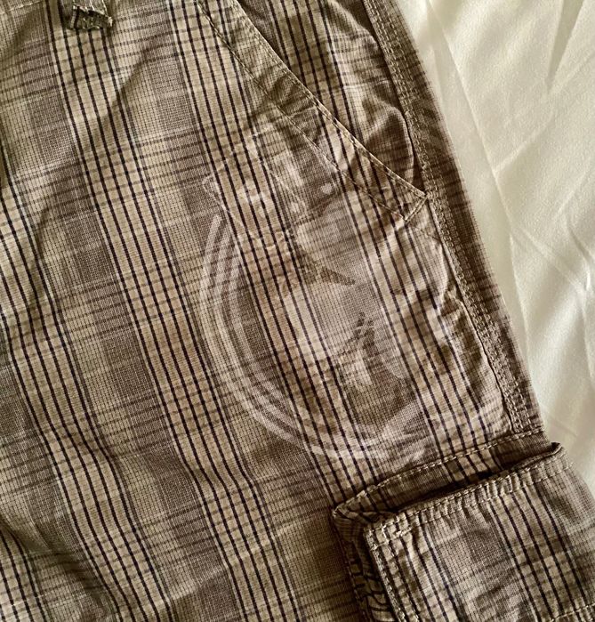 Calções Streetwear castanhos/xadrez da Stand Up