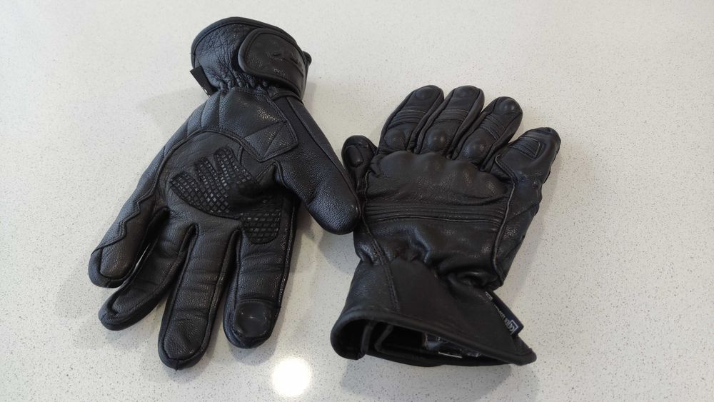 luvas mota, pele, motard, como novas, L