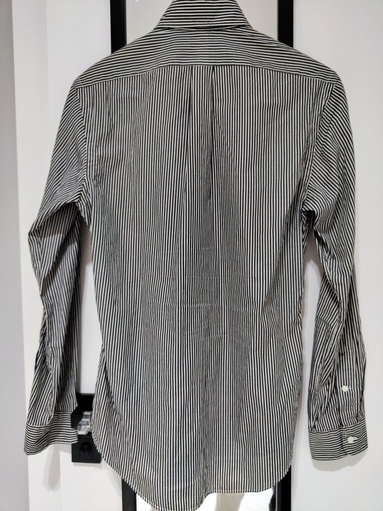 Męska elegancka koszula w paski Ralph Lauren S Slim Fit 170/92A biało
