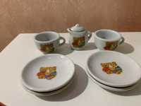 Продам детский фарфоровый набор посуды для чаепития
