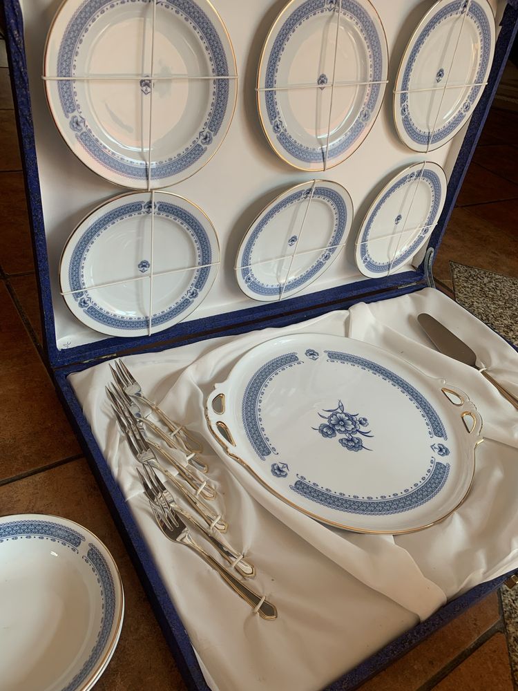 Serviço de lanche porcelana