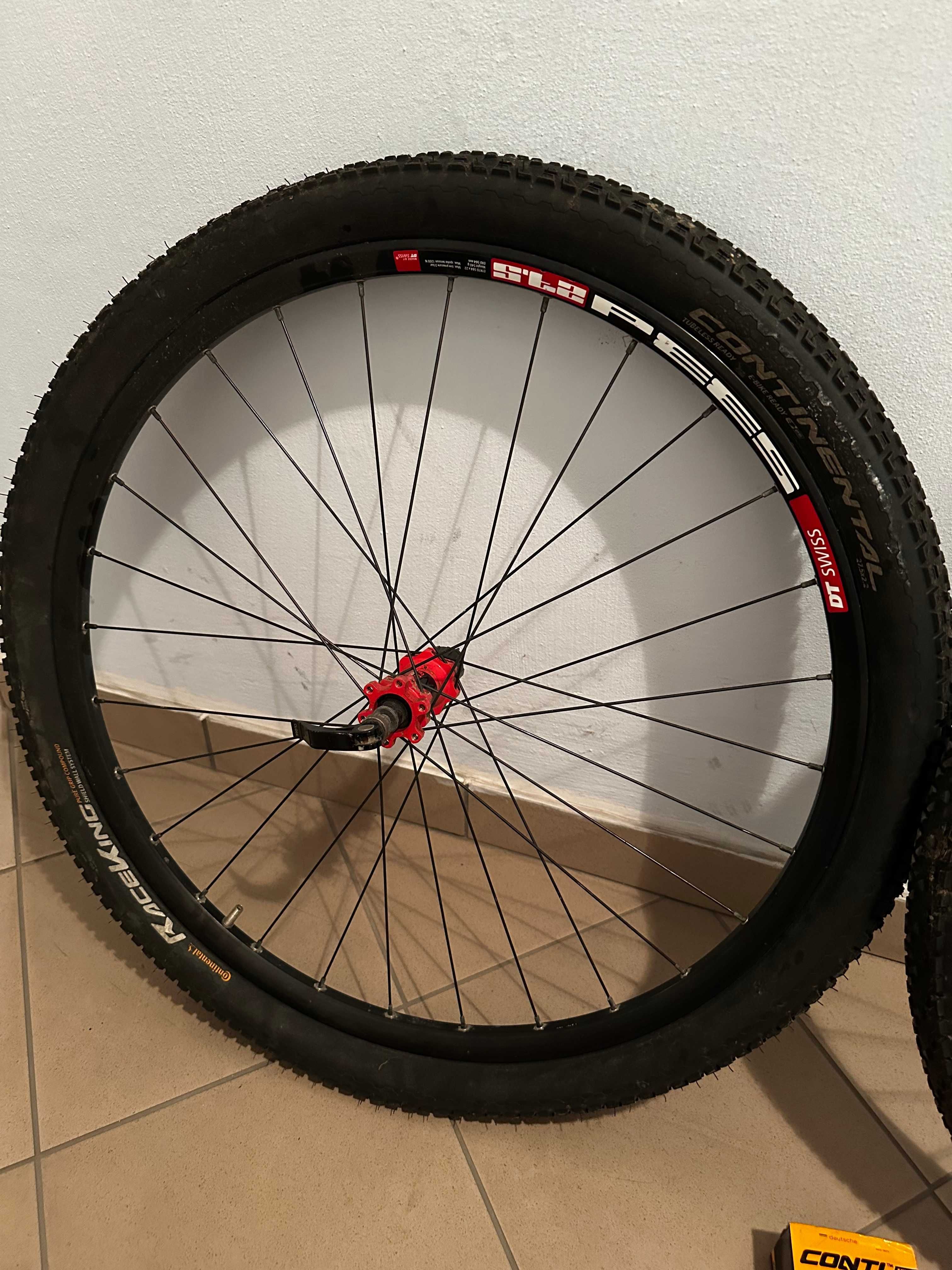 Koła 27,5" MTB DT SWISS + opony i dętki Continental