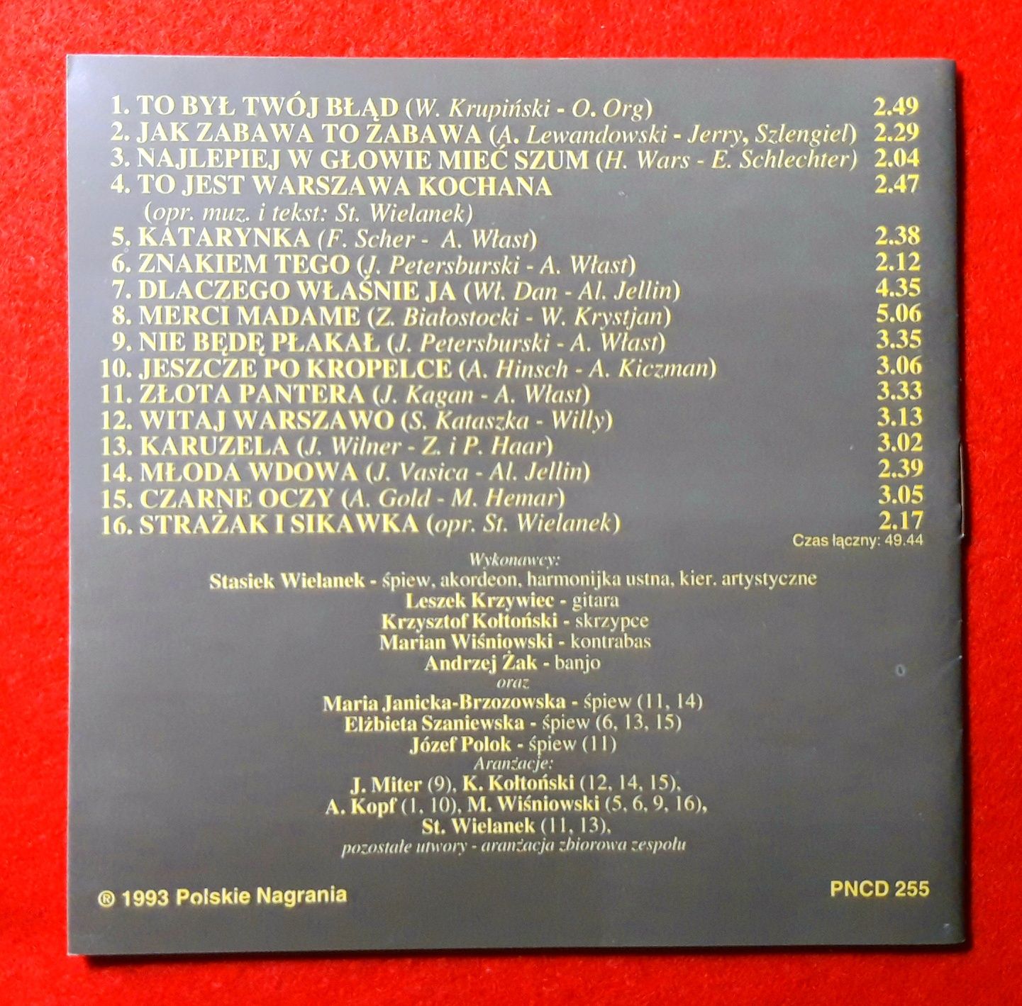 Kapela Warszawska & Stasiek Wielanek ‎– Znakiem Tego...The Old Hits CD