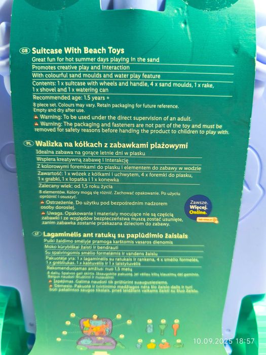 Walizka na kółkach z zabawkami plażowymi PlayTive