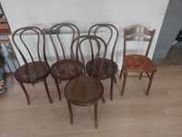 5 szt krzeseł - używane retro