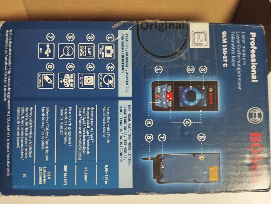Dalmierz laserowy Bosch GLM 150-27C