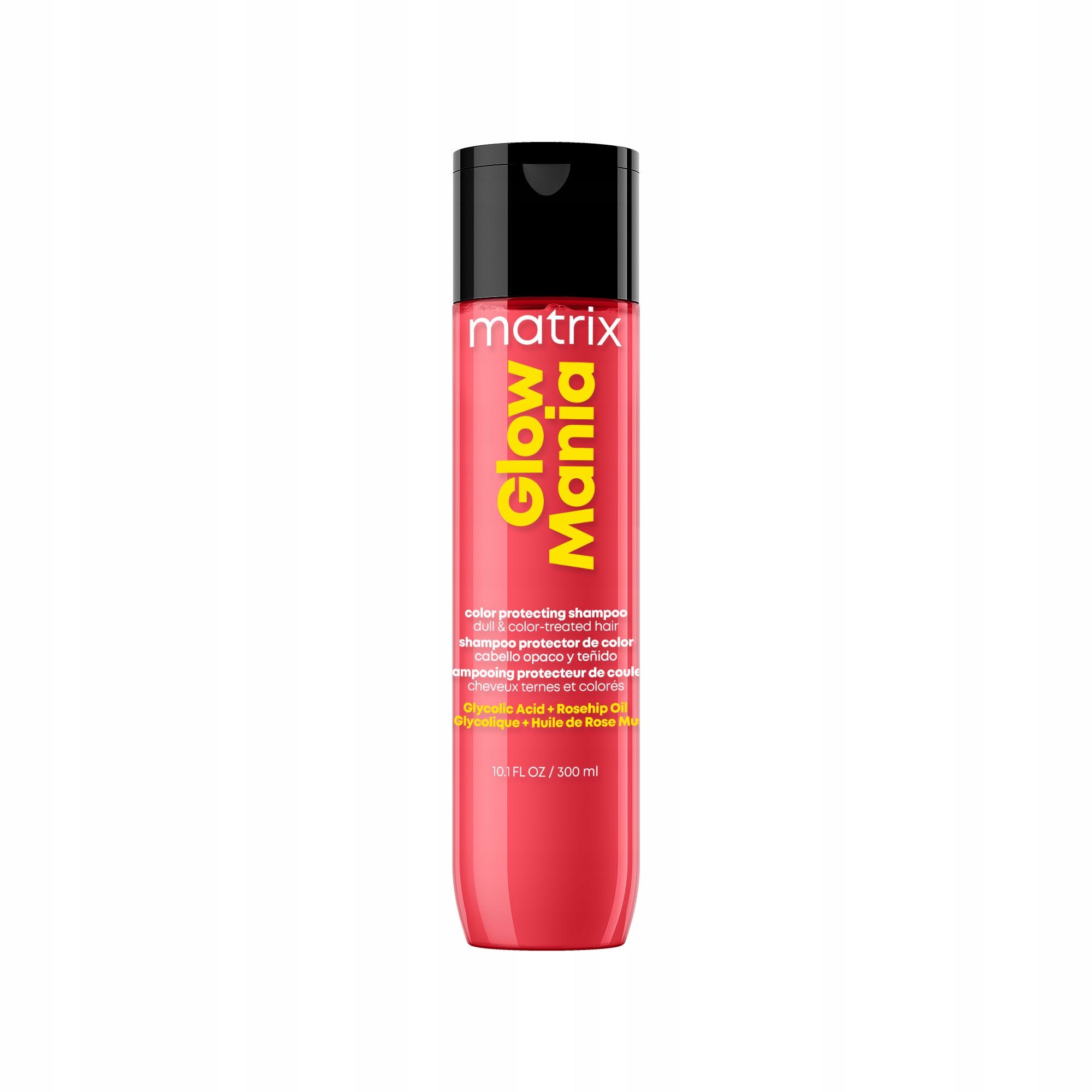 Szampon do Włosów Farbowanych Matrix Glow Mania Nawilża Wygładza 300ml