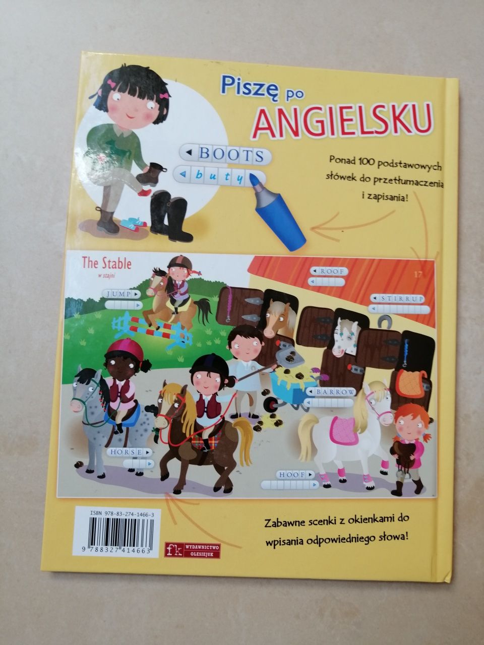 Książeczka dla dzieci Piszę po Angielsku