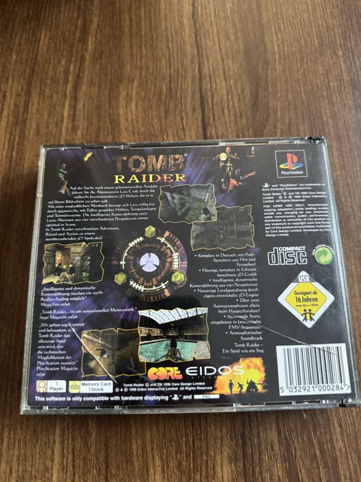 Tomb raider  big box playstation 1 PSX PS1