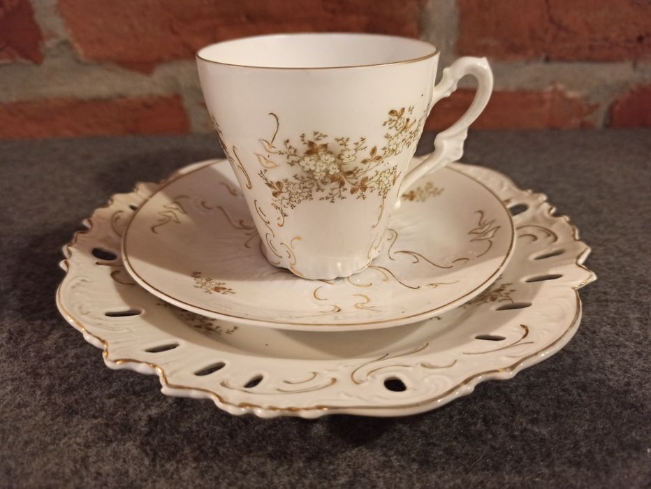 Porcelana Śląska 3 szt. TRIO + MLECZNIK