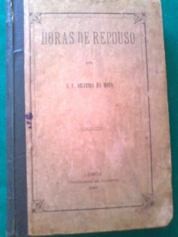 Livro Horas de Repouso, de Silveira da Mota - 1880