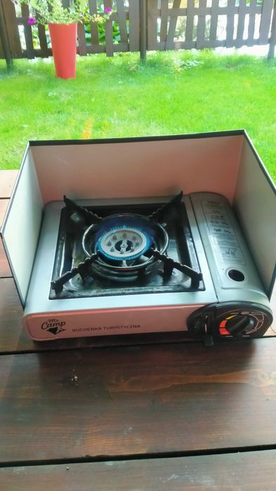 Osłona przeciw-wiatrowa kuchenki turystycznej Stal