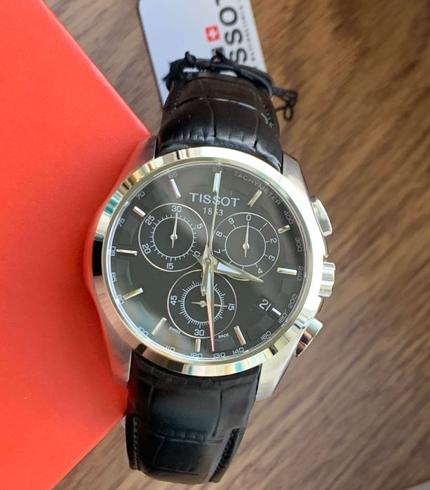 Мужские часы TISSOT T035.617a механизм ETA G10 (Ремешок, Браслет)