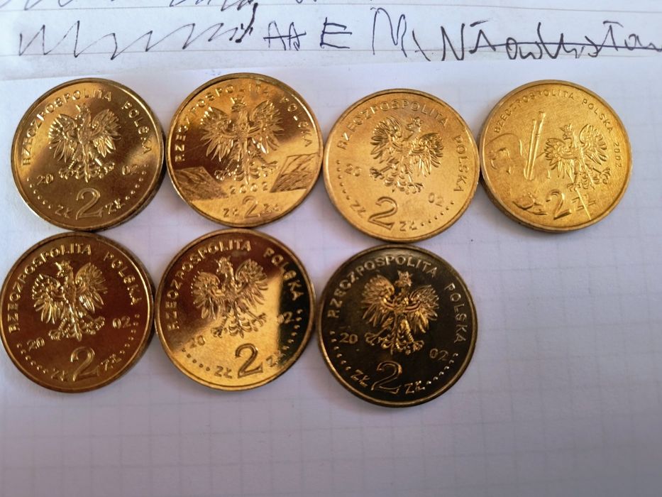 Zestaw 2 złotych okolicznościowe 2002