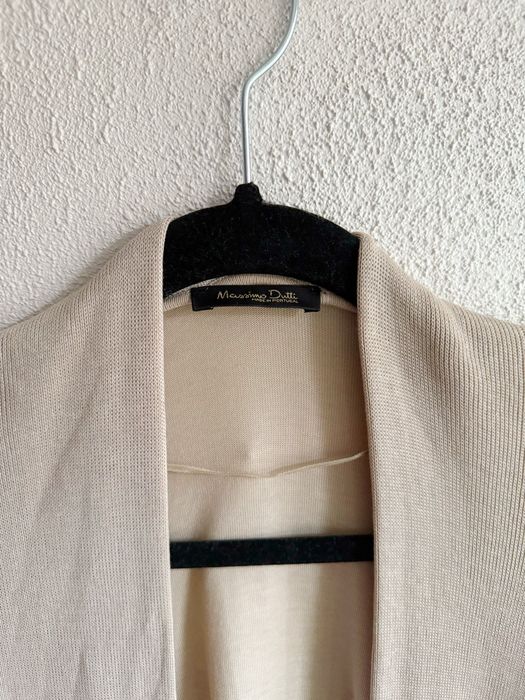 Massimo Dutti Beżowy Kardigan Sweter