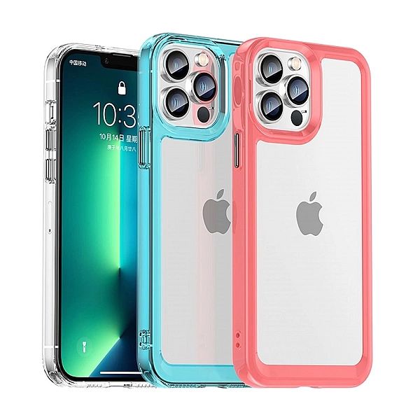 Etui Outer Braders sztywny pokrowiec z żelową ramką do iPhone 13 Pro c