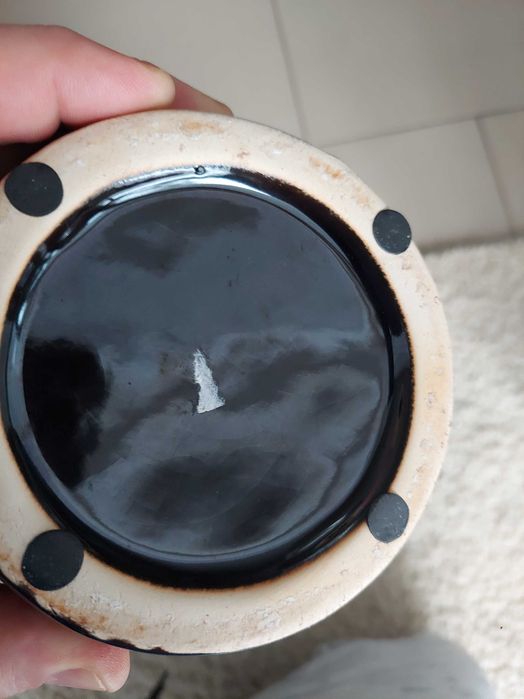 Wazon na prezent. Flakon duży ceramiczny brązowy gliniany dzban 60 cm