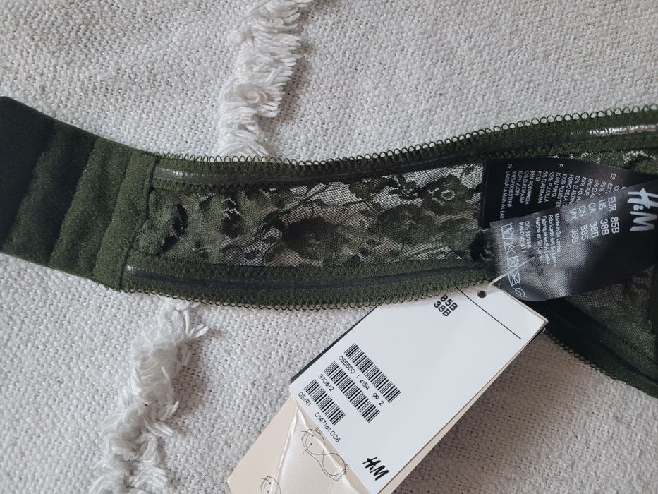 Nowy biustonosz h&m rozm.85B balkonetka