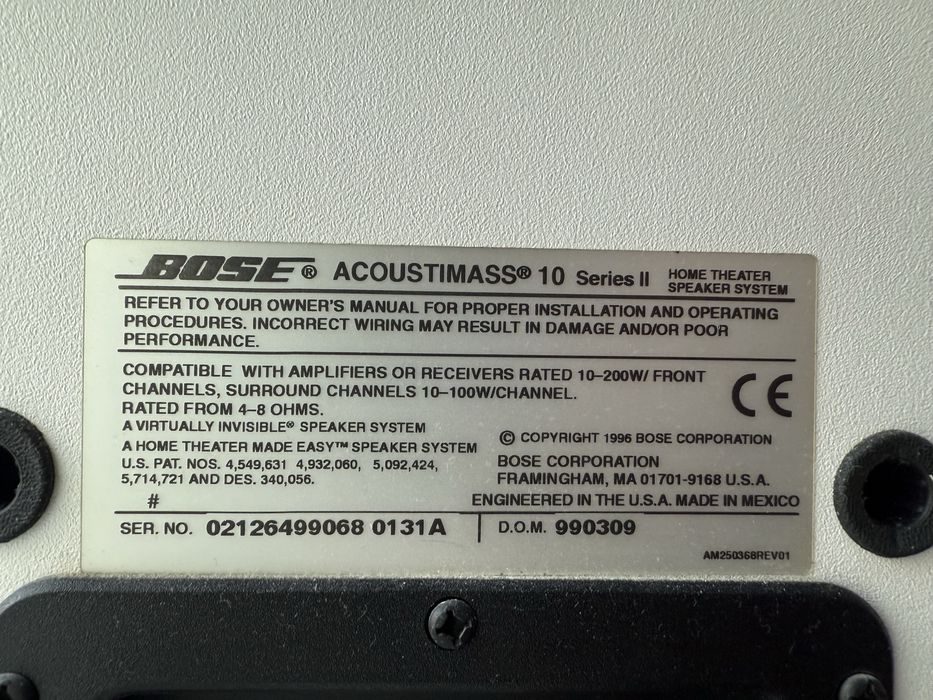 Bose Acoustimass 5 series III branco
