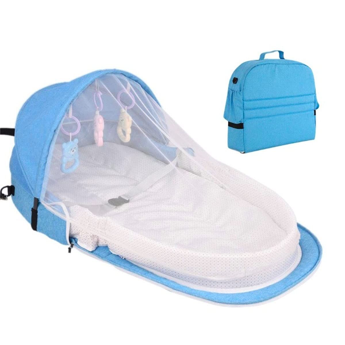 Przenośne łóżeczko niemowlęce z moskitierą torba przewijak podróżny