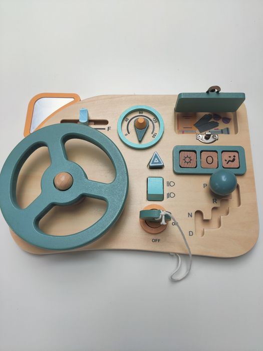 Tablica manipulacyjna kierownica wielofunkcyjna montessori