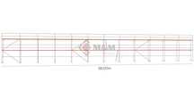 Nowy zestaw rusztowania typ Plettac 234m2
