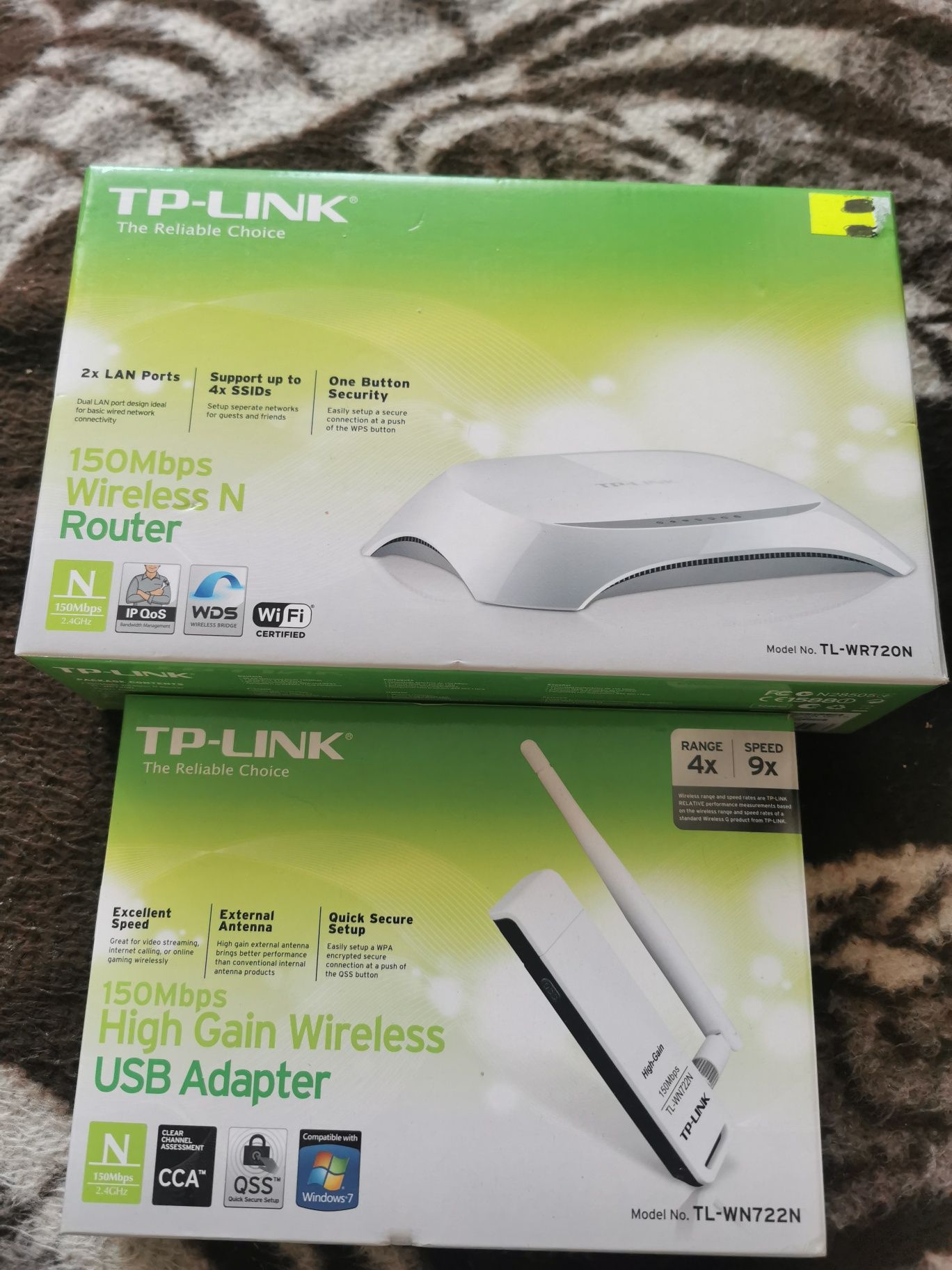TP-Link ruter i USB adapter