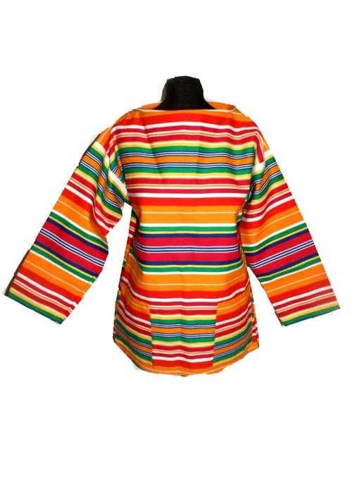 Newlyn Smocks przebranie Mexico tęcza hippie tunika etno folk paski 42