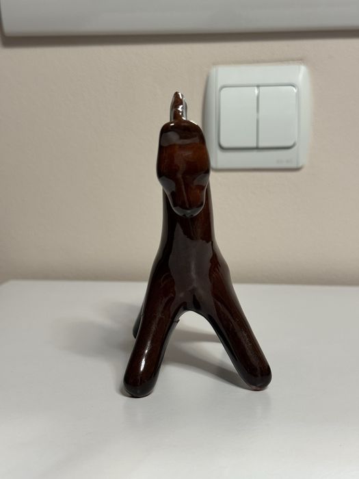 Кінь статуетка з обливної кераміки (Васильківська майоліка)