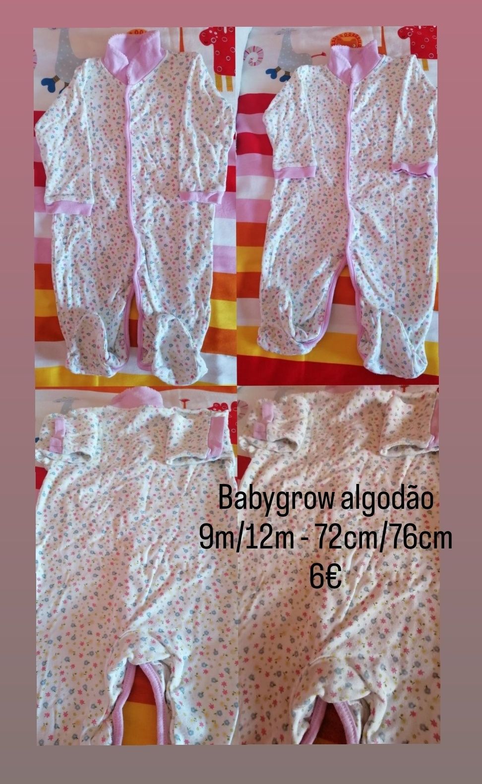 Babygrow algodão