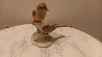 Ptak ptaszki porcelana figurka Węgry Aquincum vintage super!