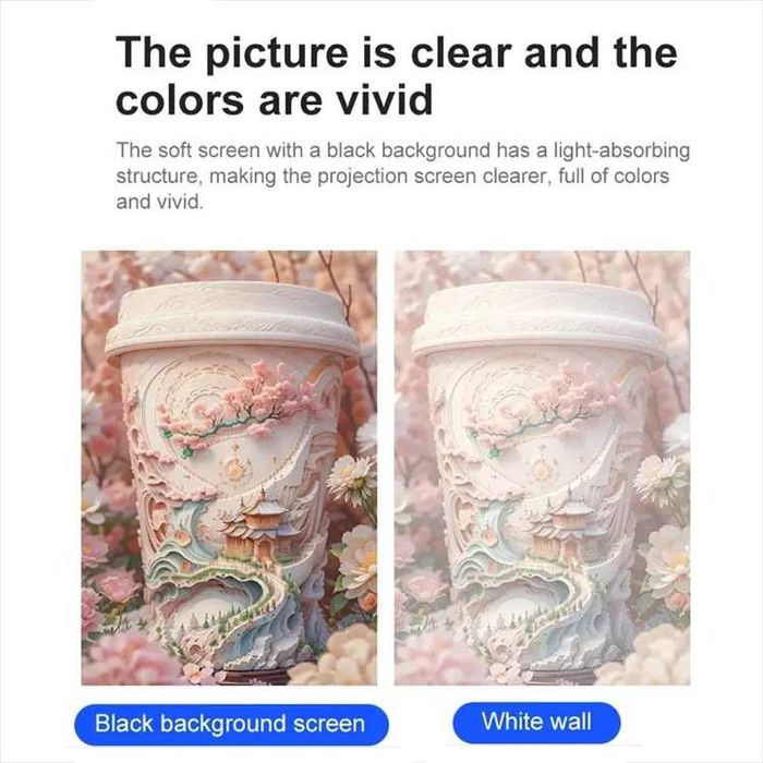 ⇒ Экран проектора "Black Back" с чёрной изнанкой 84" / 100" / 120"