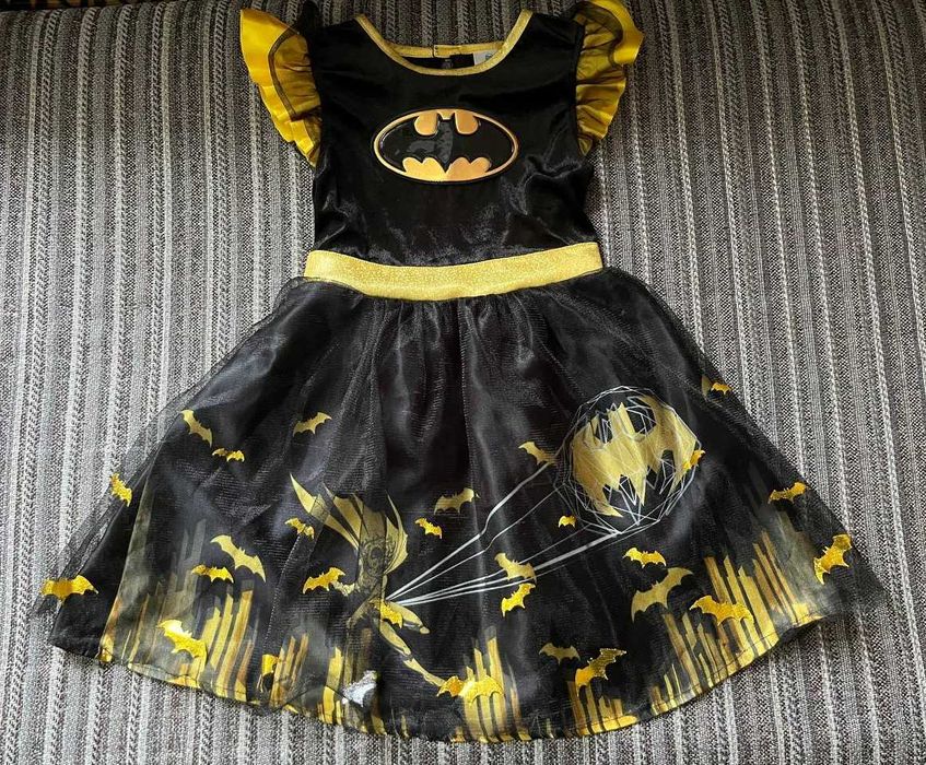 Batgirl карнавальна сукня 110см 116см 5-6р плаття кажан Бетмен героїня