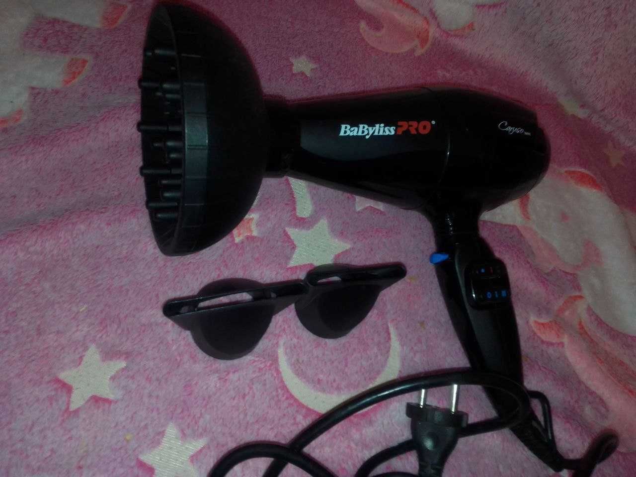 Фен Babyliss PRO BAB6510IRE Caruso Ionic с 3-мя насадками