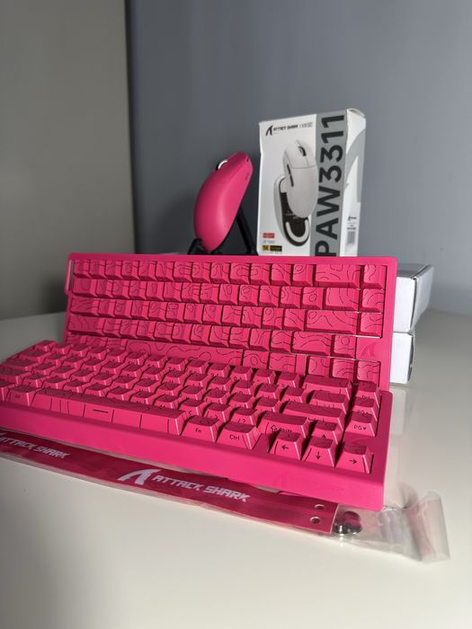 Мишка АТTACK SHARK X8 SE -рожева