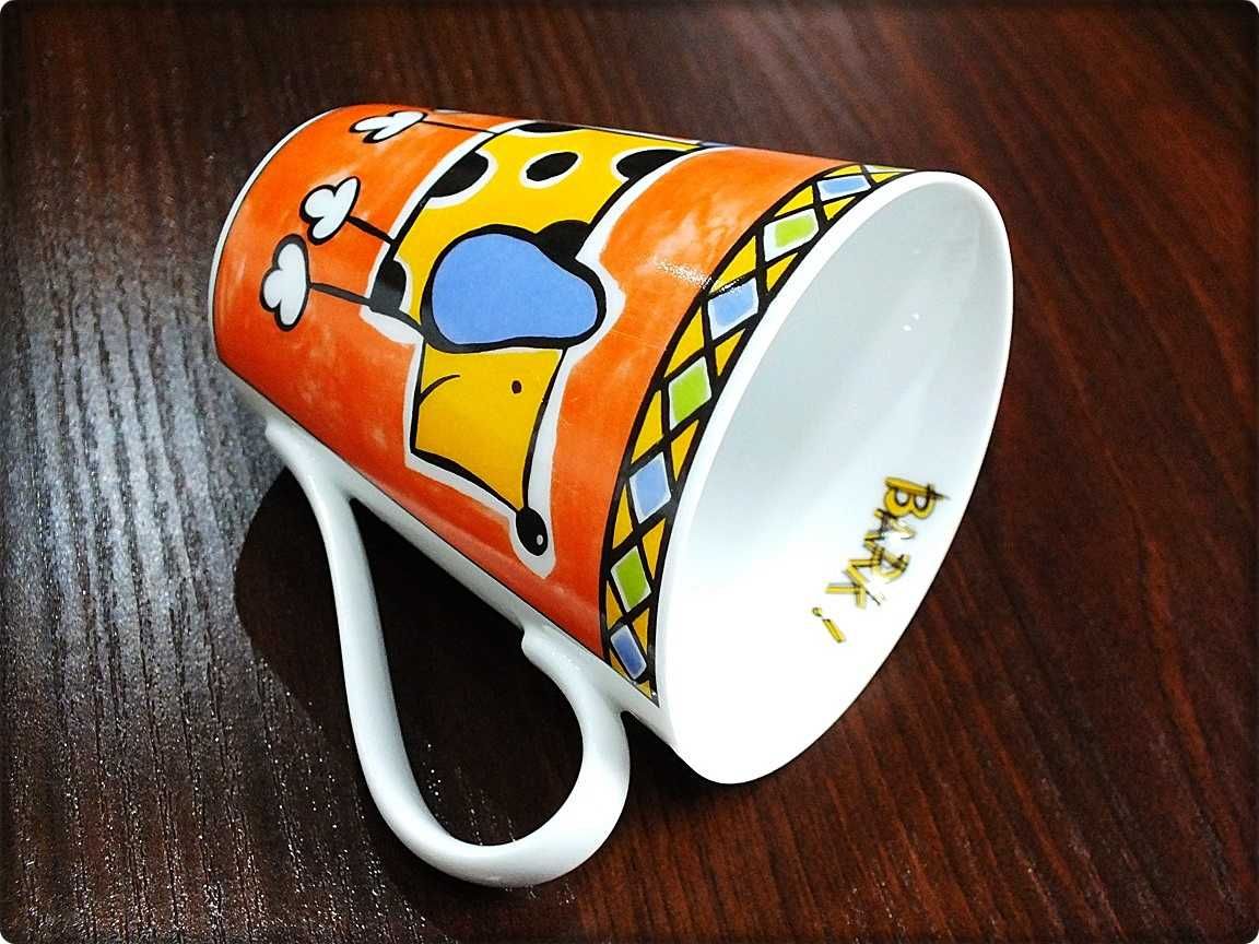 Kubek porcelanowy z pieskiem Bark (Kora) firmy La Via Kolekcjonerski