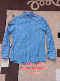 Koszula męska na długi rękaw bawełniana Burton Menswear London