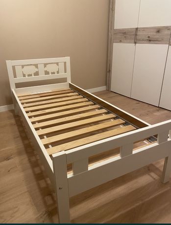 Łóżko drewniane łóżeczko dziecięce jednoosobowe