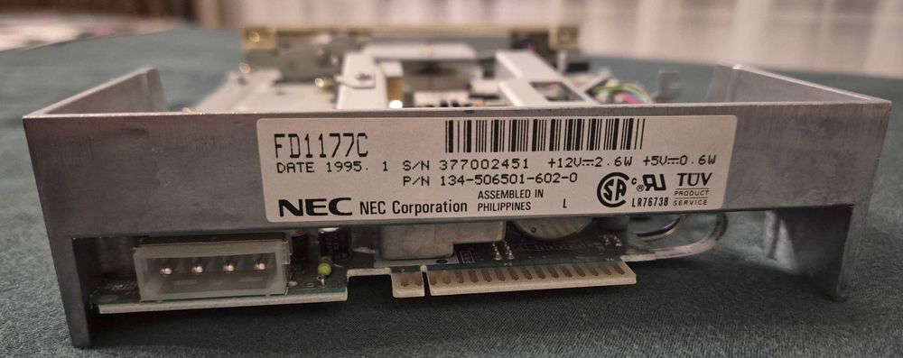 Stacja dysków 5,25" NEC FD1177C 1995 rok retro