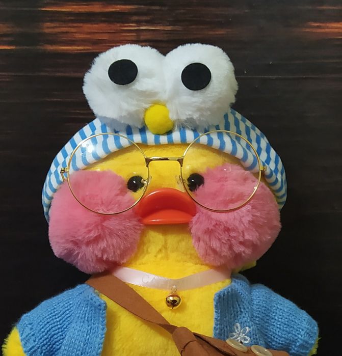 Плюшевая утка Lalafanfan 30 см.