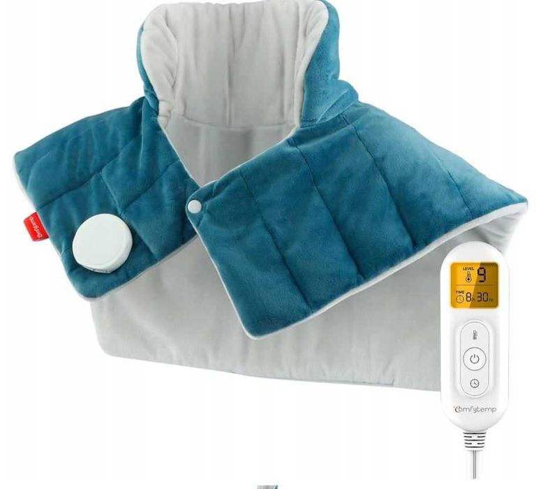 PODUSZKA grzewcza OBCIĄŻENIOWA na kark i ramiona KOŁNIERZ elektryczny