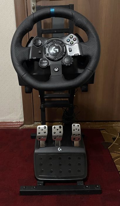 Ігровий кокпіт + Кермо Logitech G923 (Xbox/PC) + Стійка під монітор